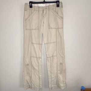 Y2K Maurices Juniors 1/2 Low Rise Wide Leg Convertible Cargo Pants Skater Indie